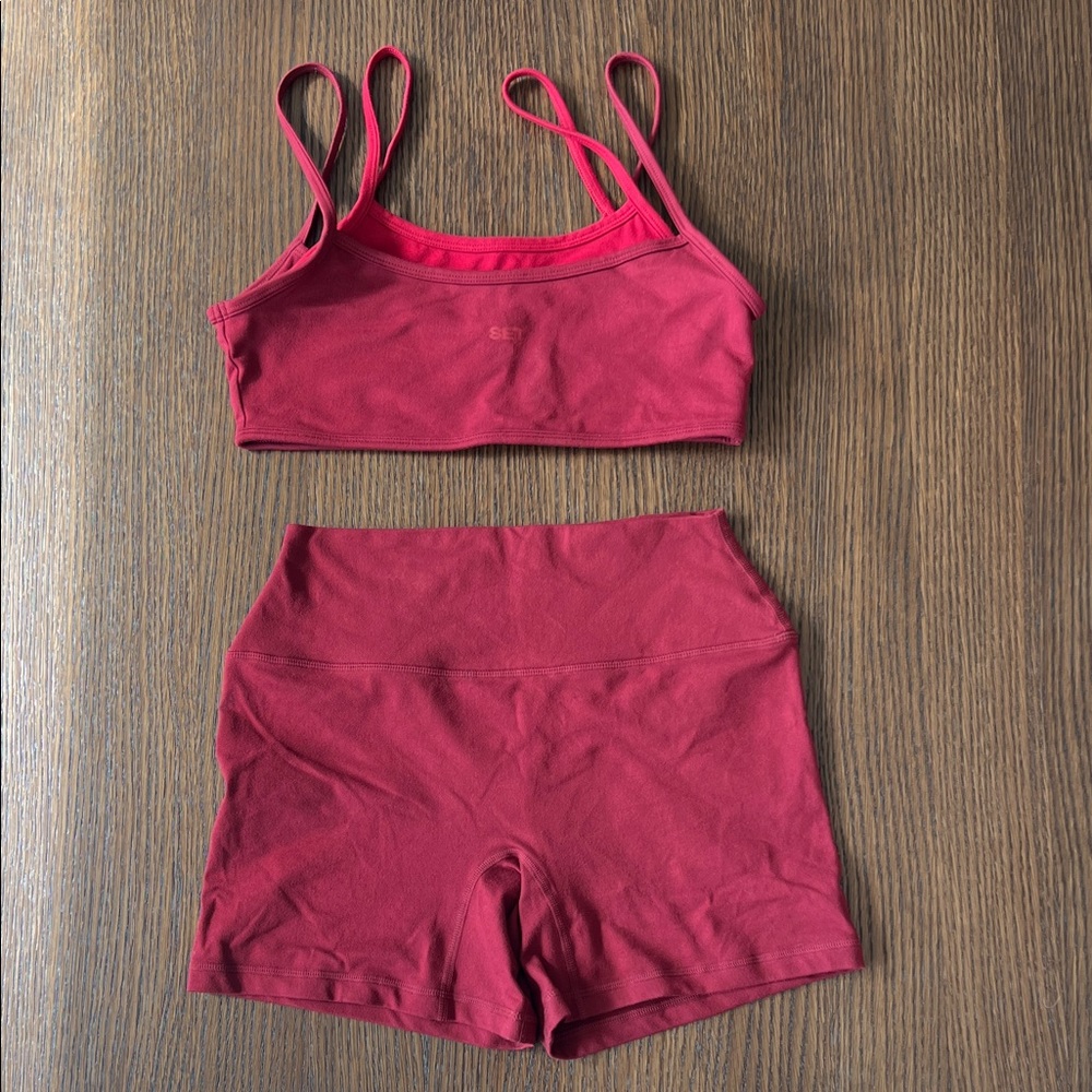 SET Active FormCloud Bra and Bike Short Set